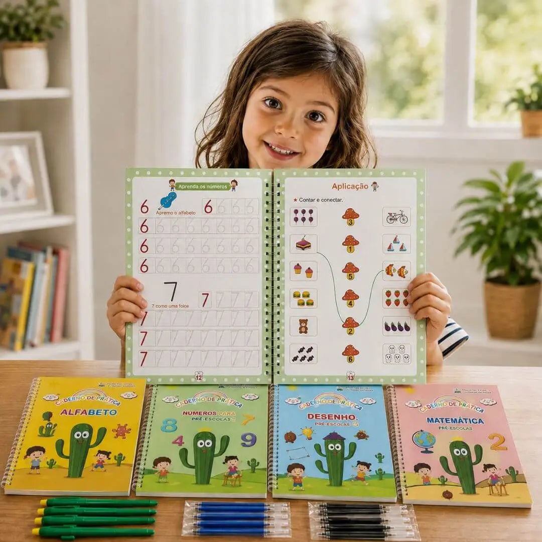 Kit 4 Livros Caligrafia
