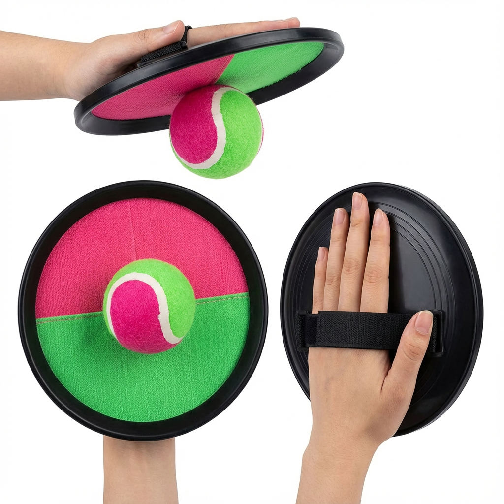 Kit Raquete Velcro Bola